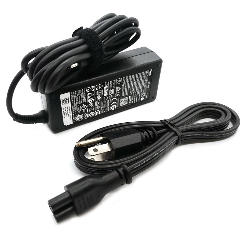 Dell 65W 4.5mm tip Laptop Charger,Latitude 3320 3330 3340 3420 3430 3435 3440 3450 3520 3530 3535 3540 AC Adapter, Black, DA65NM191