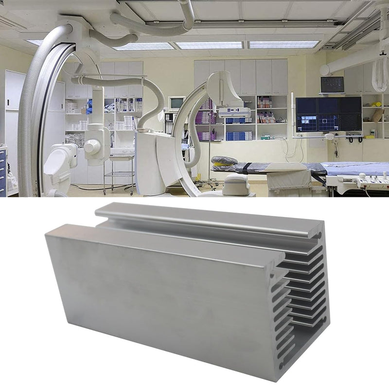 100 × 40 × 40 mm U-Type Aluminium Heatsink – Louvre Cooler with Dense Teeth for CPU & More