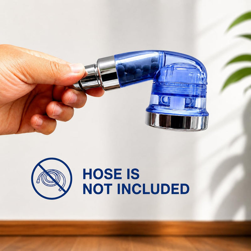 Socila Blue Sprayer Head 3 Function With Filter For Shampoo Bowl, High Pressure And Water Saving, Filter For Dry & Frizz Hair