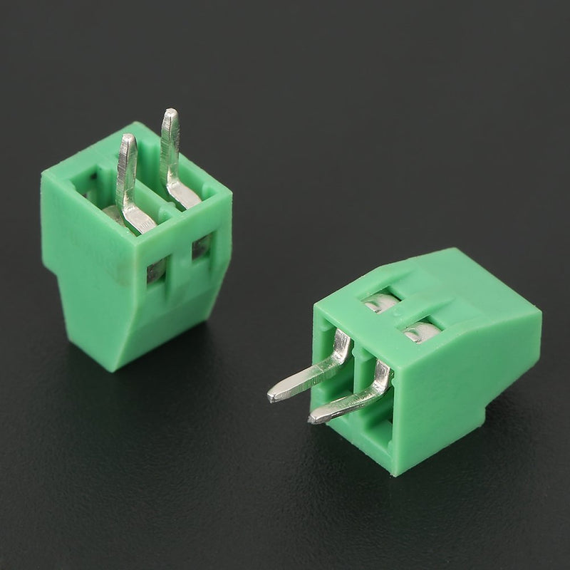 PCB Mount Screw Terminal Block 50pcs/set 2 Pin Pitch 2.54mm Green PCB Universal Screw Terminal Block Connector Assortment Kit