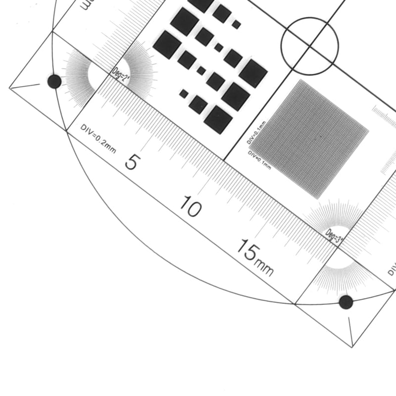 Ubric Microscope Micrometer Calibration Part, Microscope Measurement Calibration Film with Flexible PET for Accurate Measurements