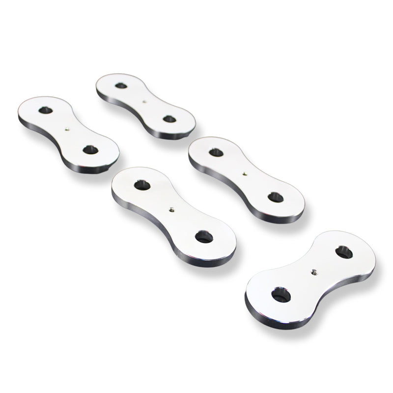 Big Jeff Audio Single 6 Yinlong Cell Bank Lug Style Polished Aluminum Bus Bars with Hardware