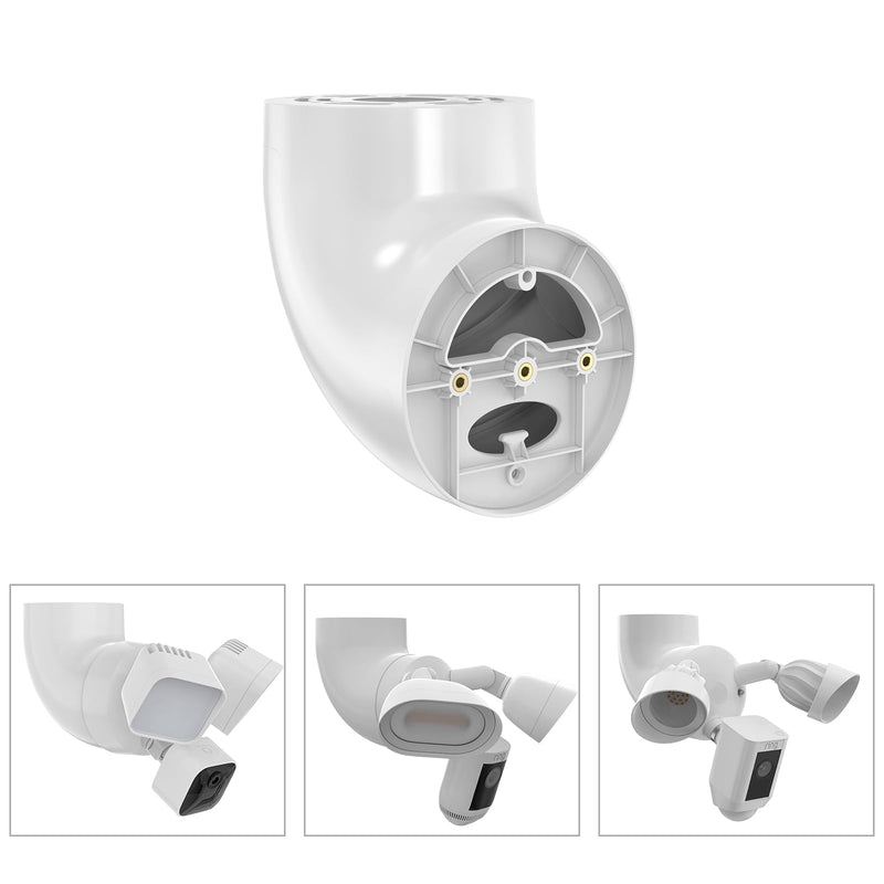 Eave Mount for Ring Floodlight Cam Wired Pro/Plus, Wired Ring Smart Lighting/Blink/Wyze Floodlight Camera V2/ Pro and Roku Floodlight Camera-White