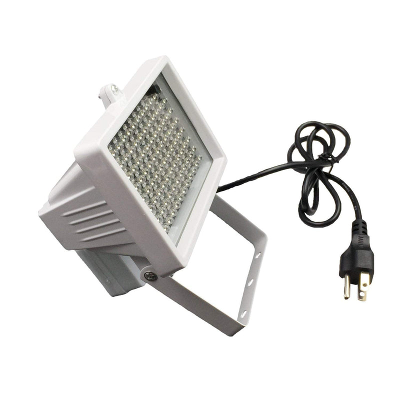 IR Illuminator, AC 110V - 220V 850nm Infrared 96 LED Night Vision Waterproof Lamp for Indoor Outdoor Security CCTV Camera, Long Range 80m (263 feet) and Wide Angle 60 Degree