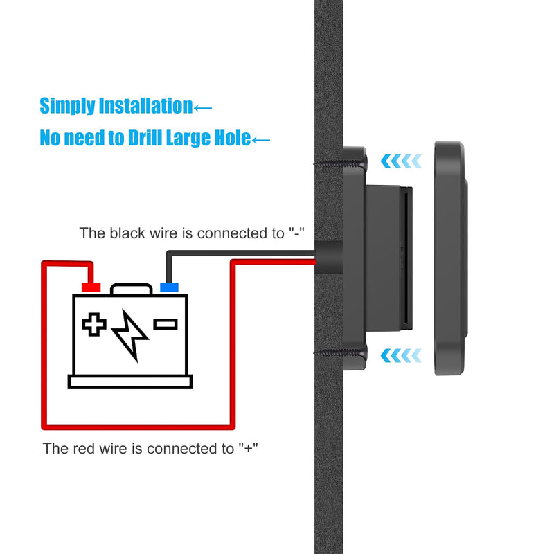 12V USB Outlet Surface Mount Lightweight PD USB C 30W and QC 3.0 18W USB Ports for Car, 12 Volt USB Cigarette Lighter Replacement Charger Socket Panel with Button Switch for RV Bus Marine Motorcycle