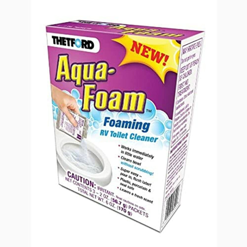 Thetford - 96009 Aqua-Foam - Cleaner for Porcelain and Plastic Toilets - 3x2 oz Pack 96010