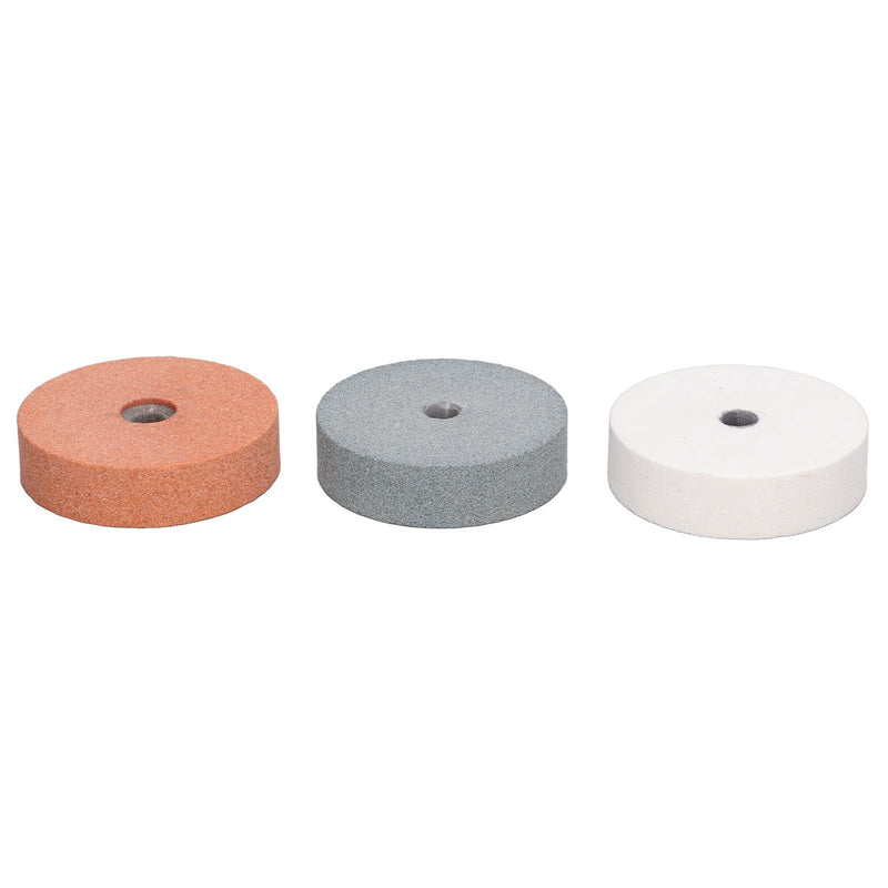3pcs Bench Grinding Wheel Silicon Carbide Grinding Stone Base Grinding Wheel for Metal Ceramic Wood
