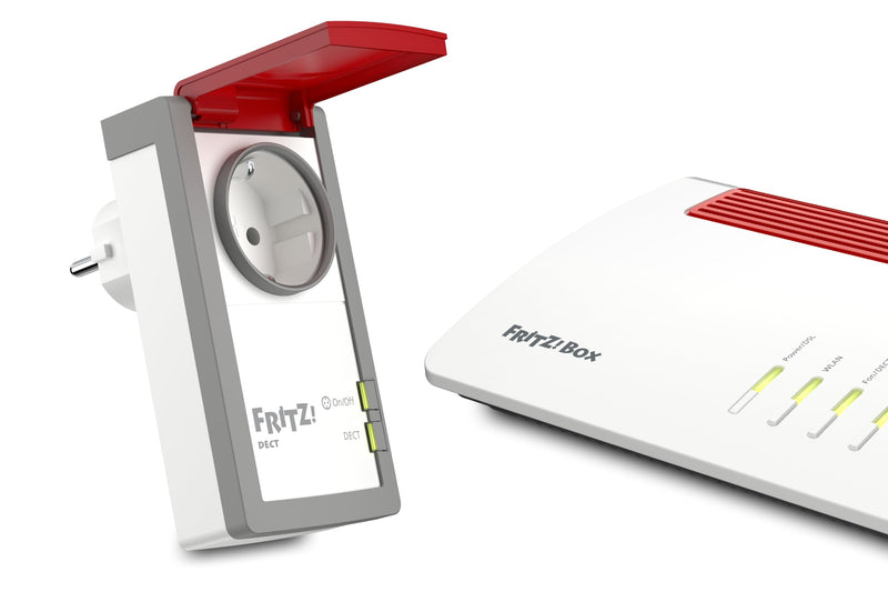 AVM FRITZ!DECT 210 (intelligent socket for smart home, controllable to save energy, with splash protection (IP 44) for outdoor use) Single