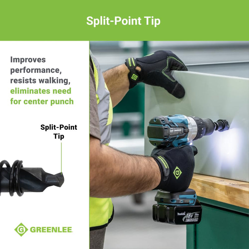 Greenlee 625-1-1/8 Durable One-Piece Carbide-Tipped Hole Cutter for 3/4" Conduit, 7/8" Stainless Steel Metal Cutting Hole Saw with Tungsten Carbide Teeth 1-1/8-Inch