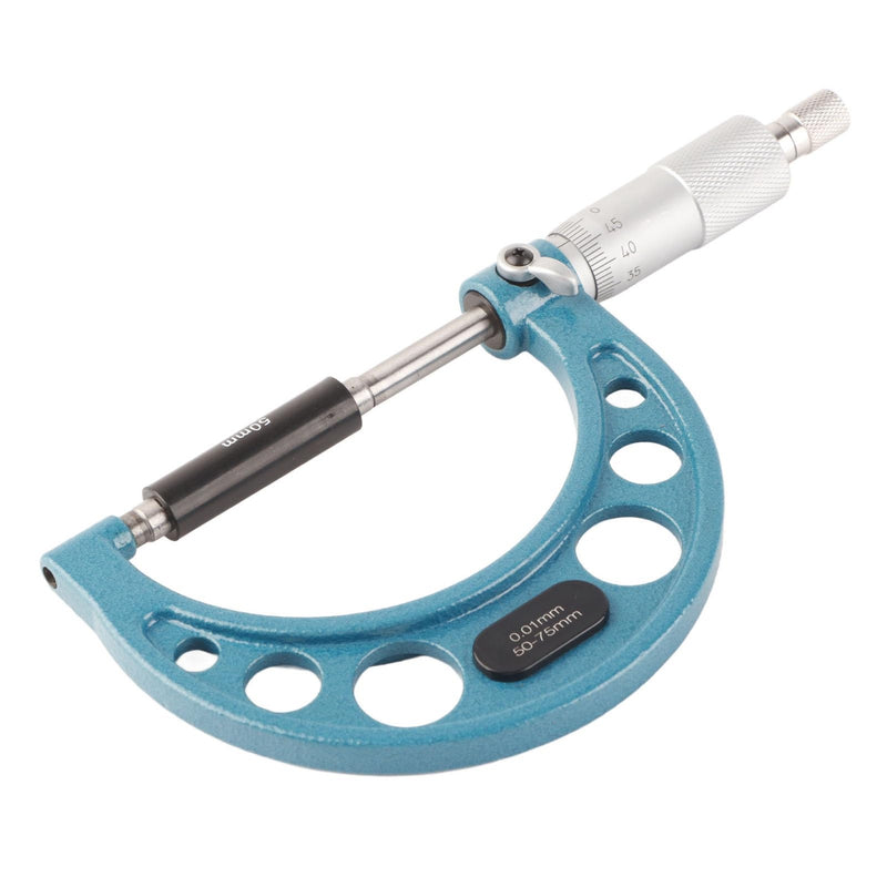 Stainless Steel External Micrometer Measuring Tool with 0.01 mm Thick Steel with High Accuracy (50-75 mm) 50-75 mm