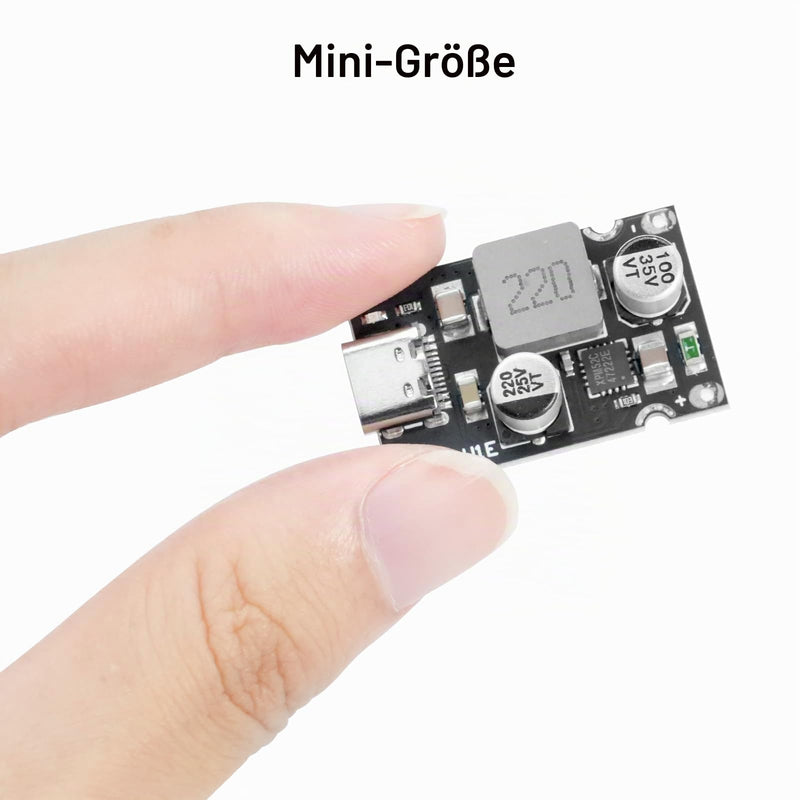 PD65W Fast Charging Module, QIQIAZI Fast Charging Module 12V-30V to USB-C PD3.1 QC3.0 with Type-C Port, USB Buck Converter DC-DC Step Down Module for Phone Quick Charging (Pack of 5)