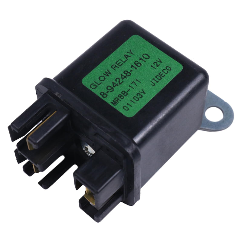 ZTUOAUMA 12V Upgraded Preheating Glow Plug Relay 16415-65600 119650-77910 for Kubota D722 D902 D905 D1105 Yanmar MR82BL-081 JIDECO 91008V Isuzu Hitachi ZAXIS27U Mitsubishi L3E S3L2 S4L2 Engine