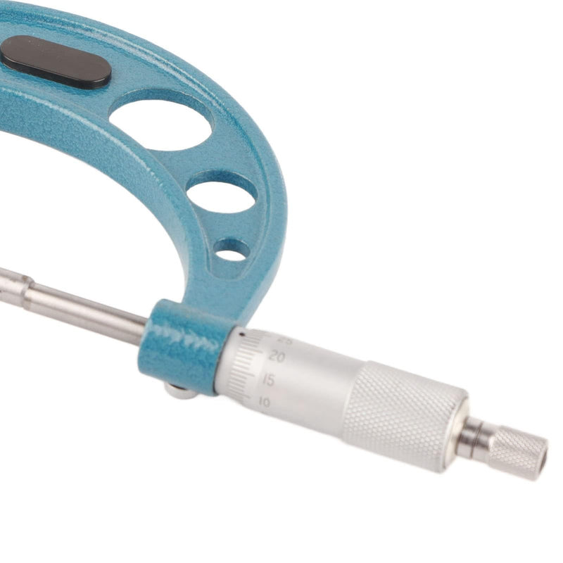 Outside Micrometer Stainless Steel High Accuracy Outside Micrometer Thickness Gauge with Wrench 0.01mm External Micrometer Tool for Accurate Measuring Material Thicknesses (75-100mm) 75–100 mm