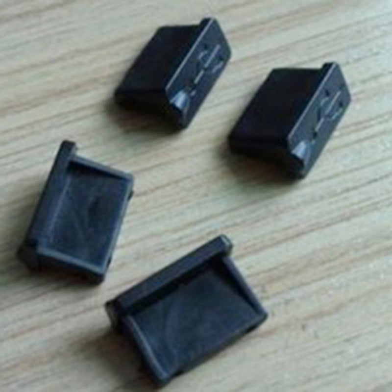 Onwon 20 Pcs Black Rubber USB A Type Female Anti Dust Cover Protector Plugs Stopper Cover