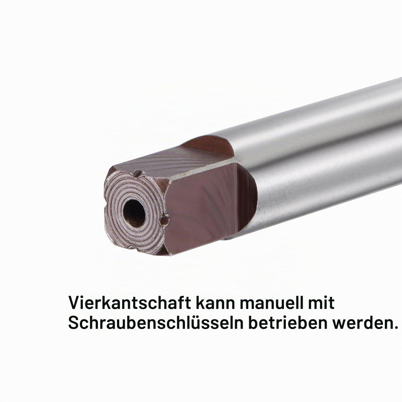sourcing map Reamer Set 10 Pieces 3/4/5/6/7/8/9/10/11/12 mm, Accuracy H8 | Carbon 6 Groove Cylinder Shank Hand Reamer