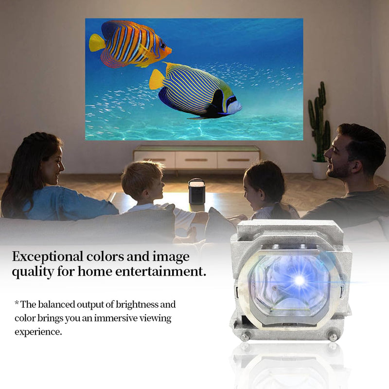 VLT-HC5000LP Replacement Projector Lamp Bulb Compatible with Mitsubishi for HC4900 /HC5000 /HC5000(BL) /HC5500 /HC6000 /HC6000(BL) /HC4900W Lamp Bulb Replacement with Housing VLT-HC5000LP-M1-P