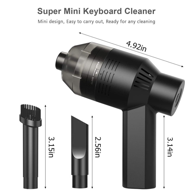 [Upgrade Mini Vacuum Cordless Vacuum Keyboard Cleaner Rechargeable Desk Vacuum for Cleaning Dust,Hair,Crumbs,Eraser Scrap,Cigarette Ash,Laptop,Pet House H019