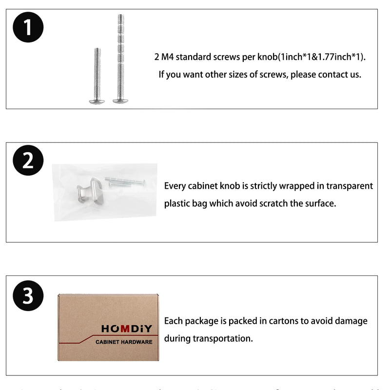 homdiy 15 Pack Cabinet Knobs Brushed Nickel Drawer Knobs Silver Square Kitchen Hardware for Dresser Bathroom Satin Nickel Door Handles for Kitchen Cupboard,Zinc Alloy Brushed Satin Nickel Single Hole