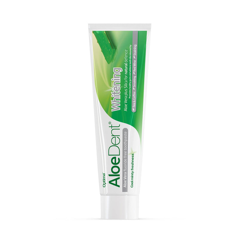 AloeDent Whitening 100 ml Aloe Vera Plus Silica Fluoride-Free Toothpaste - Pack of 3