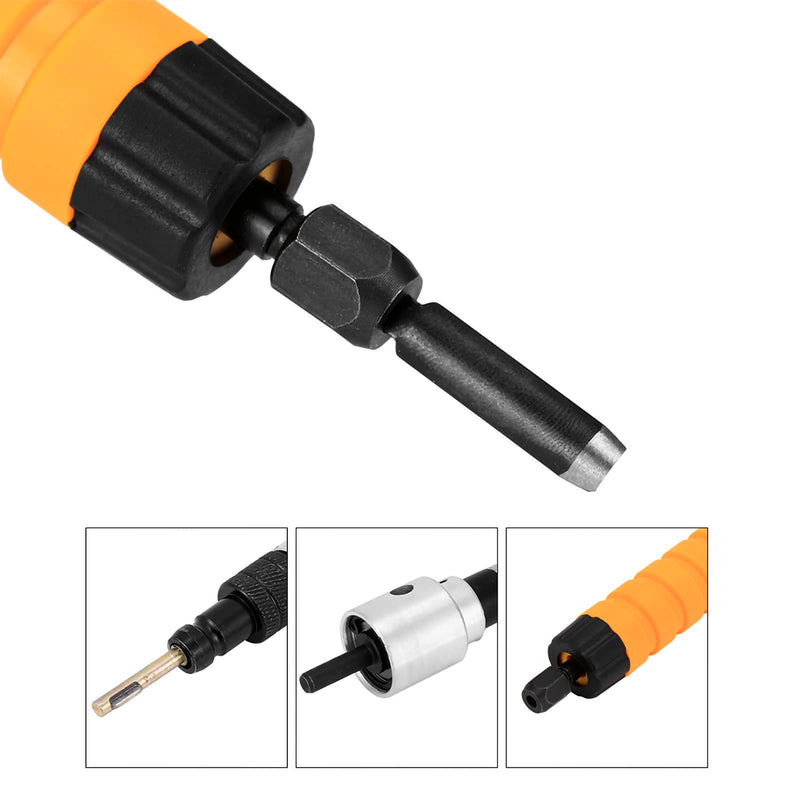 YWBL-WH Electric Wood Carving Chisel Engraving Knife Tool 5 Blades Replacement Wrench Soft Flexible Shaft Set, Carving Knife