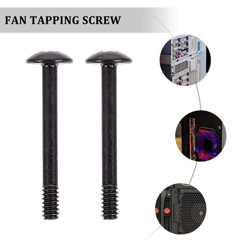 50pcs Computer Case Fan Screws Long Self-Tapping Round Head Screws for Cooling Fan Installation and Easy to Use for Personal Professional Use