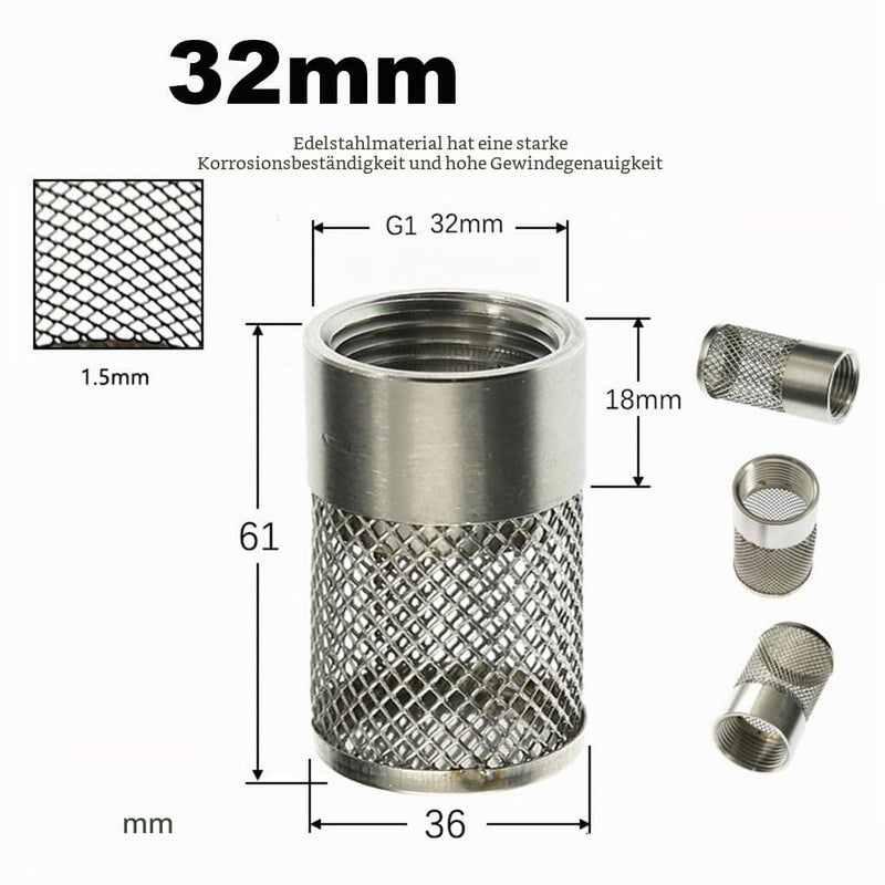 High Performance Filter with Internal Thread - 1/2 3/4 1 Inch Stainless Steel Strainer for Agriculture/Aquaculture/Irrigation (1 Inch) 1"