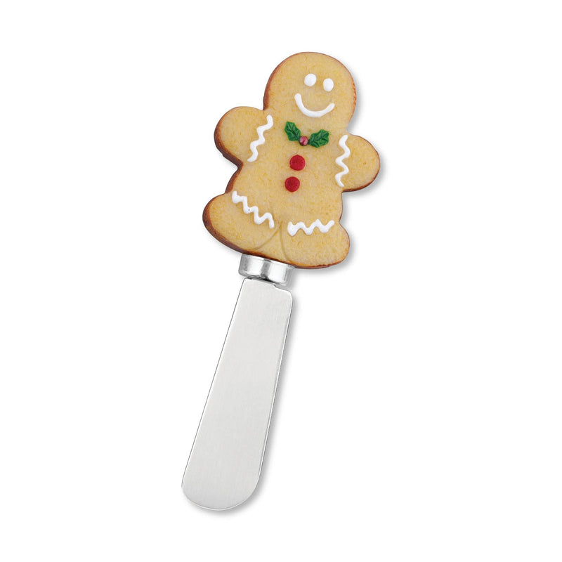 Supreme Housewares Sugar Cookie Themed Cheese Spreaders, Hand-Painted Resin Handles with Stainless Steel Blades for Spreading Cream Cheese, Butter, and Jam, Assorted Designs, Set of 4