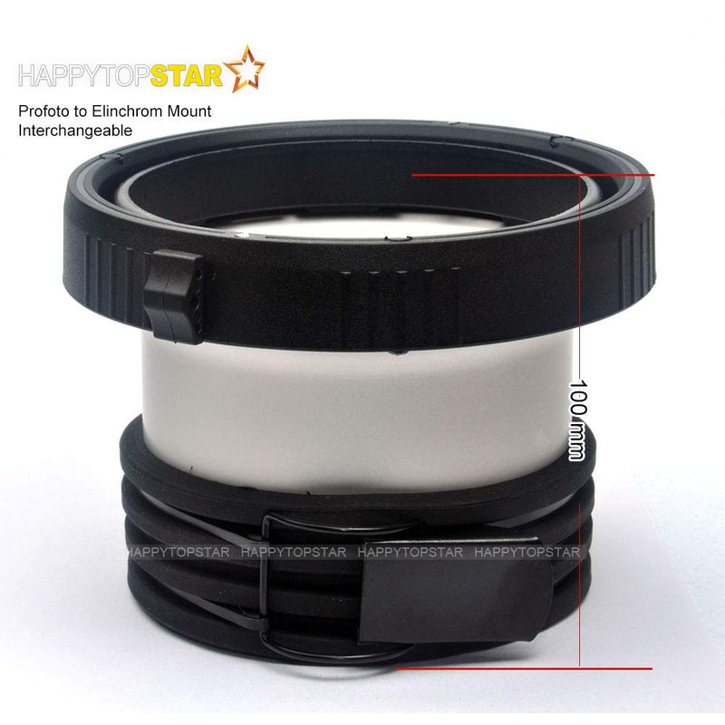 Profoto Profo Mount to Elinchrom Mounts Speedring Speeding Adapter Adaptor Converter for Studio Flash Strobe Light Beauty Dish
