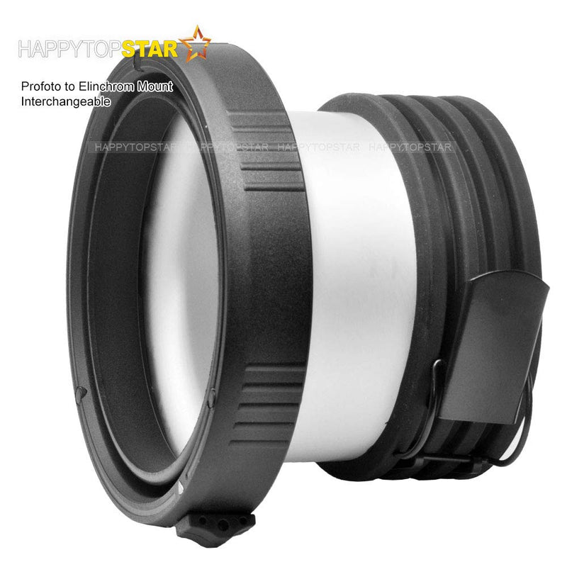 Profoto Profo Mount to Elinchrom Mounts Speedring Speeding Adapter Adaptor Converter for Studio Flash Strobe Light Beauty Dish