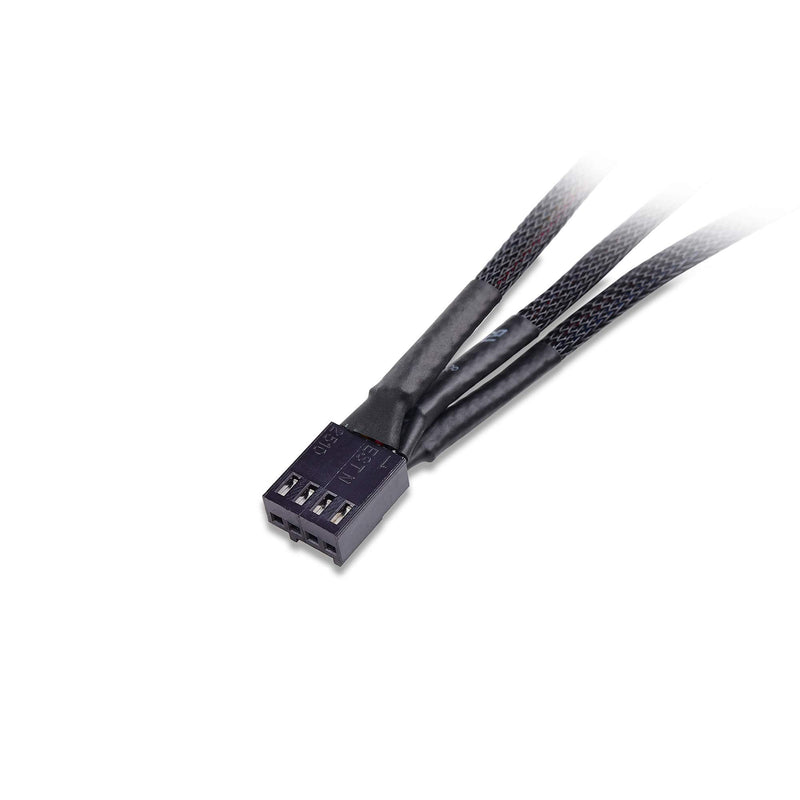 Cable Matters 2pcs 4 Pin PWM Splitter Cable 30cm 3 Computer Fan Splitter Cable PC Fan Splitter Cable 3 Fan Splitter Cable for Desktop