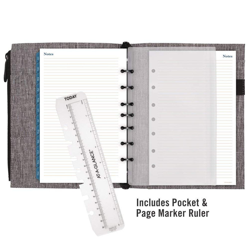 Starter Set by Day-Timer, Undated, 5-1/2" x 8-1/2", Desk Size, Chambray (DR1102-040)