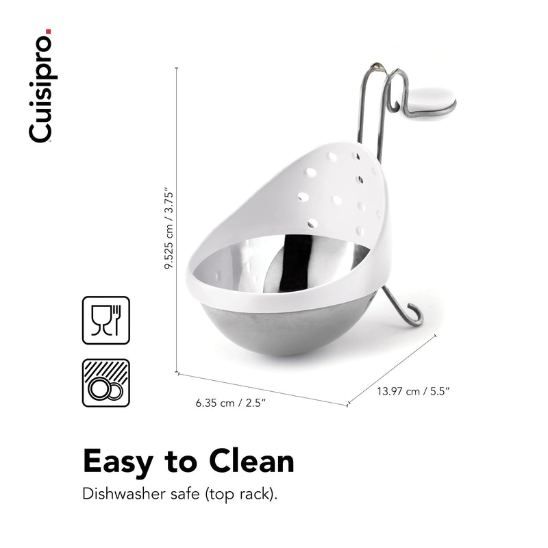 Cuisipro Stainless Steel Egg Poacher, Set of 2