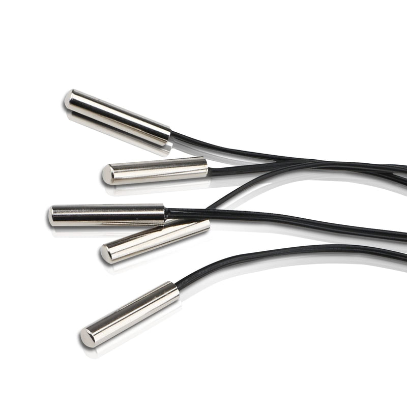XTVTX 10 pieces 10k B3950 temperature sensor, -25 to 125 degrees Celsius temperature sensor, 1 meter sensitive stainless steel NTC temperature sensor probe