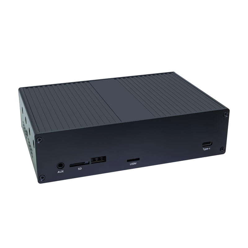 WayPonDEV Black Metal Case for Banana Pi BPI-F3 RISC-V K1 Chip SBC, Metal Heat Shell for Banana Pi BPI-F3 8 Core RISCV Single Board Computer, with Cooling Fan and Antennas (Black Metal Case)
