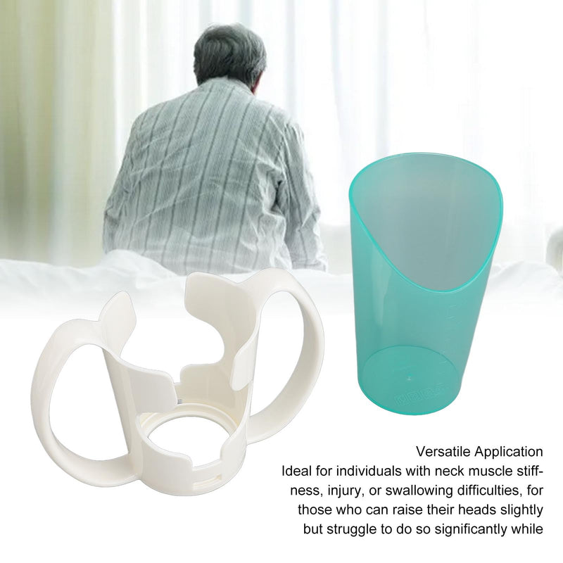 Elprico Elderly Care Cup, Nosy Cup for Adults, Spill Free Cups for Adults, Hospital Drinking Cup, Versatile Drinking Cup for Patient Care with