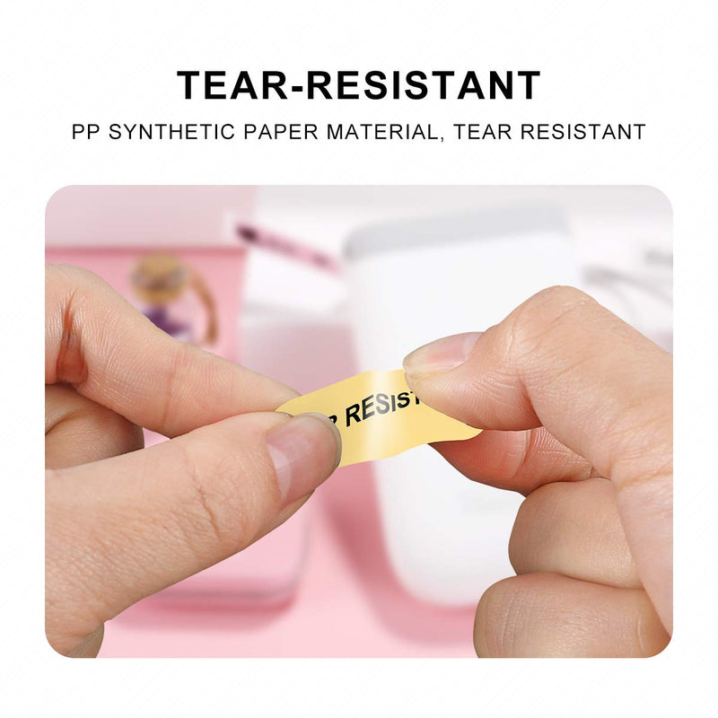 [Australia - AusPower] - Label Maker Tape NIIMBOT 2021 D11 Adapted Label Print Paper Glossy Standard Laminated Office Labeling Tape Replacement (5 Colors) 5 Colors 