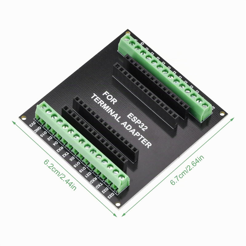 diymore Pack of 3 for ESP32 Breakout Boards 1-in-2 for 30 Pin Slim Version Microcontroller, Compatible with ESP32 Devkit V1 3pcs-30pin