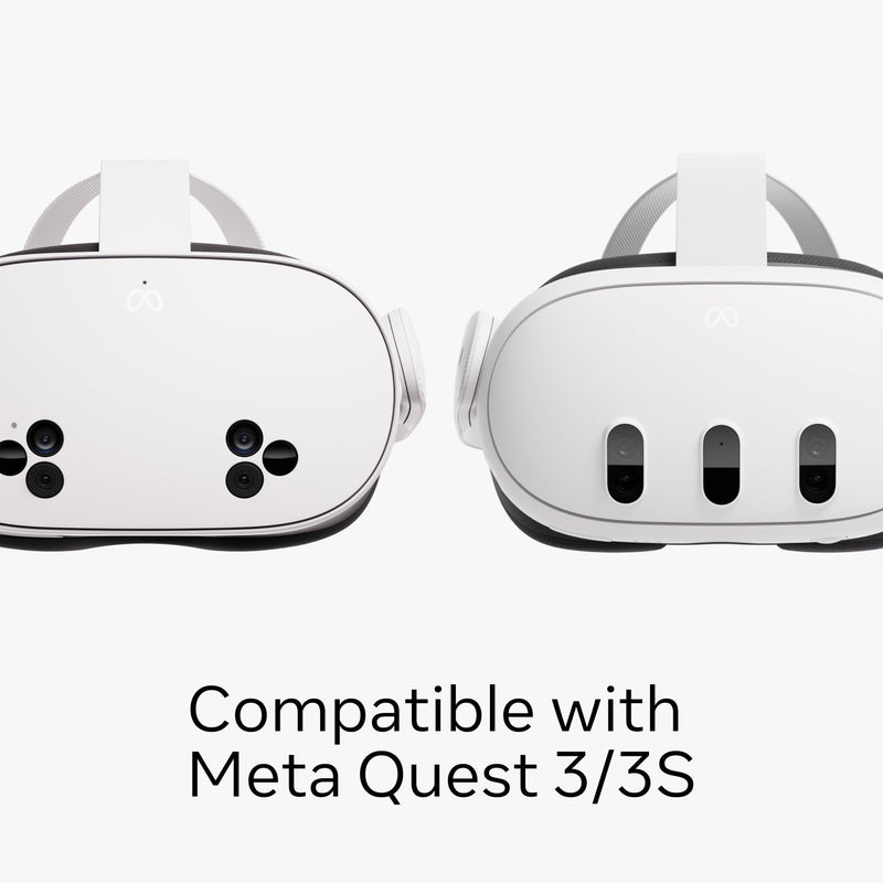 Meta Quest Compact Carrying Case — Works with Meta Quest 3/3S — Refreshed Compact Design — Fits Quest 3/3S, Touch Plus Controller, Active Straps, Charging Cable, and Adapter