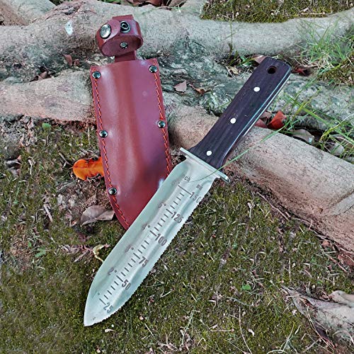 gonicc 8" Professional Ratchet Anvil Pruning Shears (GPPS-1011) and Hori Hori Garden Knife with Leather Sheath, Ratcheting Mechanism, Anvil Groove Design, Reinforced Design Handle.