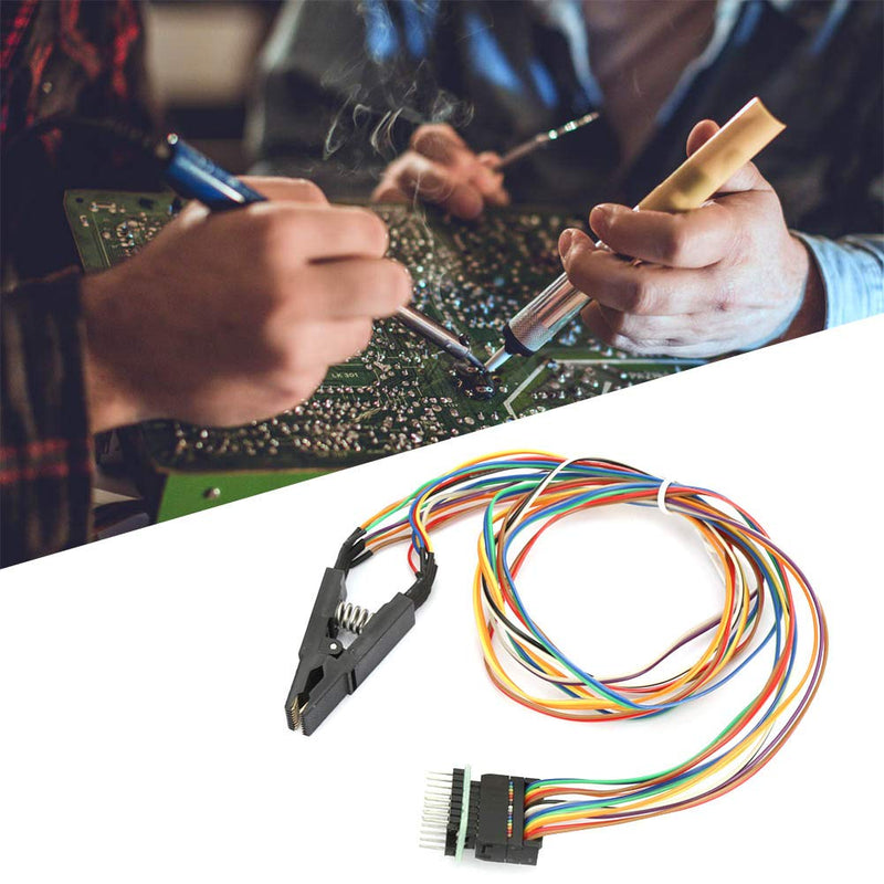 Programmer Testing Clip, SOP16 SOIC16 16 Pin IC Test Clamp SOP16 to DIP8 Flash Clip Connector