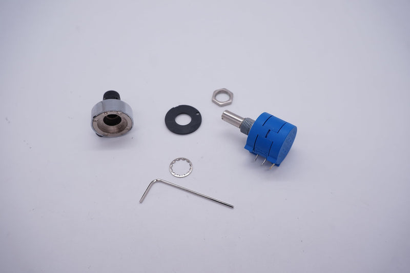 Taiss/100k ohm potentiometer 3590S-2-104L 10-speed wire winding precision potentiometer, with adjustable resistance count knob 100k ohm