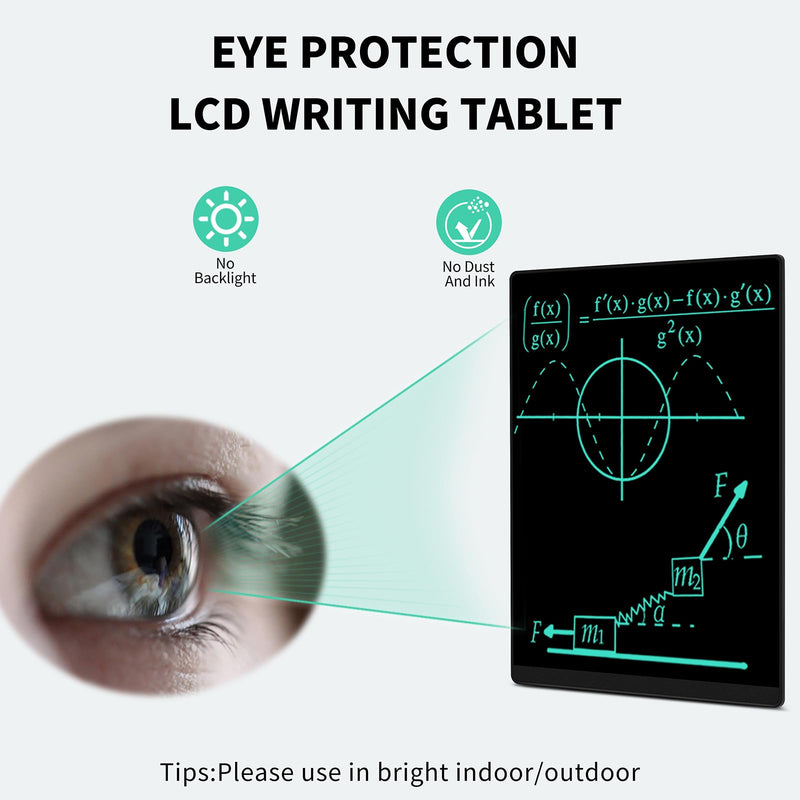 LCD Writing Tablet for Adult: Doulbe-Sided 9.5&8in Full Screen Drawing Tablet Reusable Erasable Digital Notepad for Kids and Adults Gift for Birthday Doulbe-Sided 9.5/8 inch