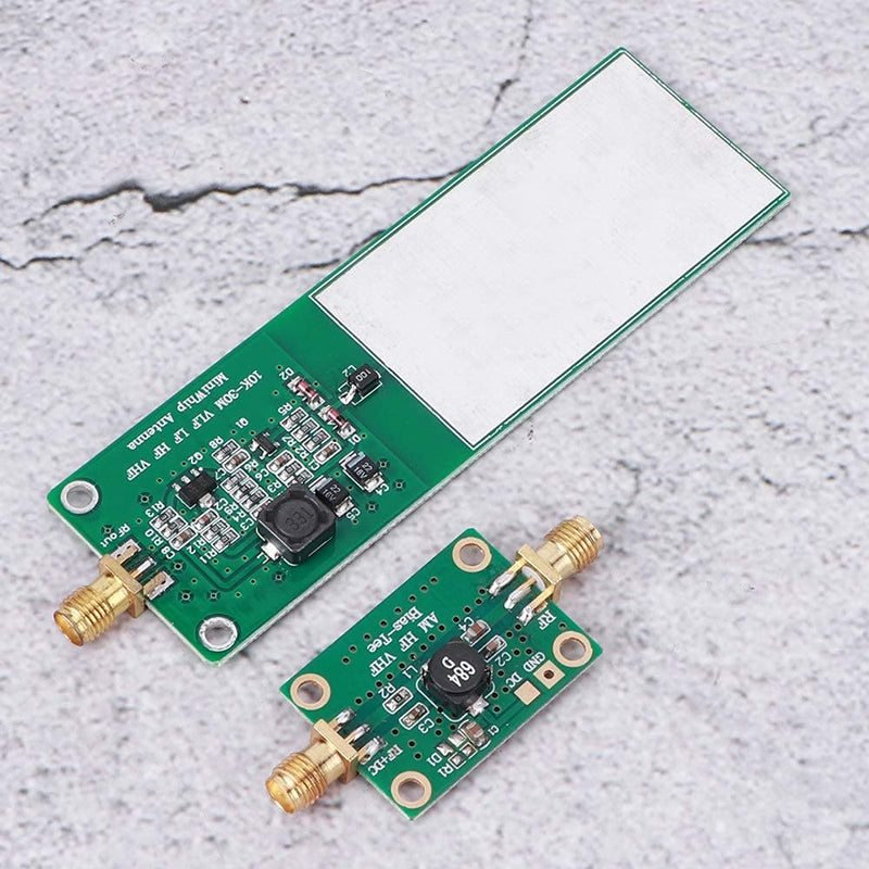 Walfront 10kHz-30MHz Mini Whip Active Antenna, 2-Piece RTL SDR Shortwave Radio Receiver SMA Short Cut SDR Antenna System with Female Interface