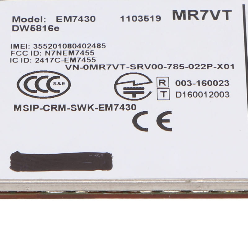 4G LTE Network Card, UMTS HSDPA HSPA+ LTE Computer Network Module M.2 Interface, 300Mbps Plug and Play, for for 7280 7285 7290 7389 7390 7480 7490 E7470