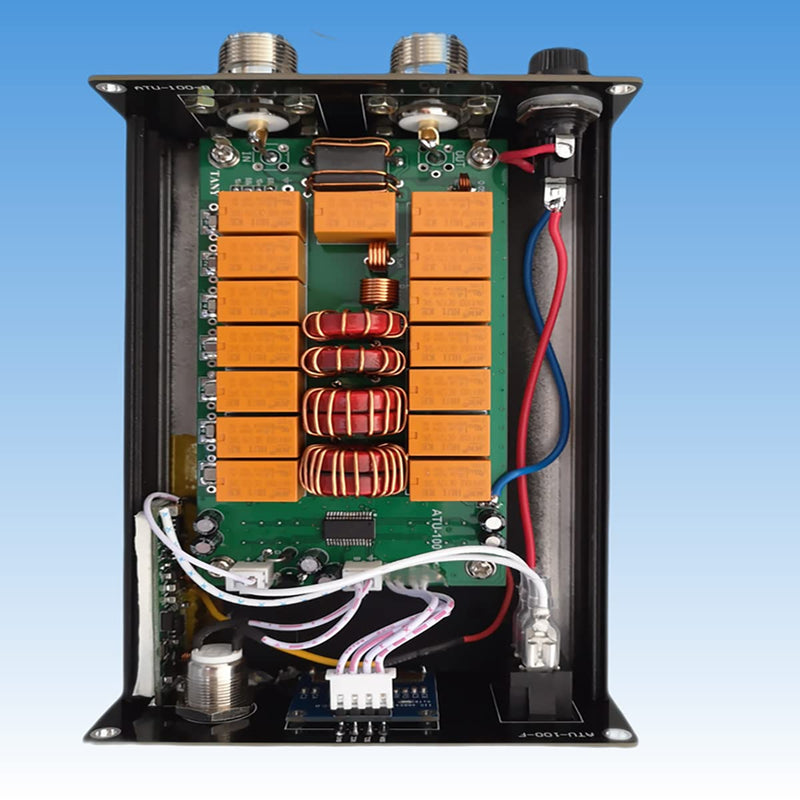ATU-100 EXT Antenna Tuner for Ham Radio, GOOZEEZOO V3.2 1.8-55MHz Automatic Antenna Tuner by N7DDC 100W Open Source with 5000mAh Battery