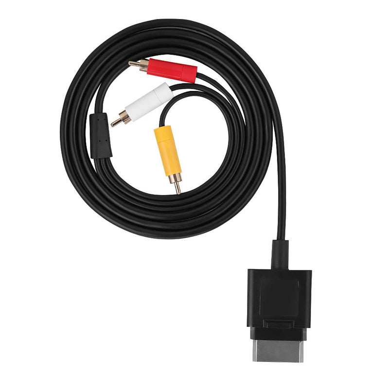 1.8m AV Cable Audio Video Cord, Component ABS Cord for Xbox 360 Slim, Audio Cable Video Cord for The Game Players Replacement, AV Cable