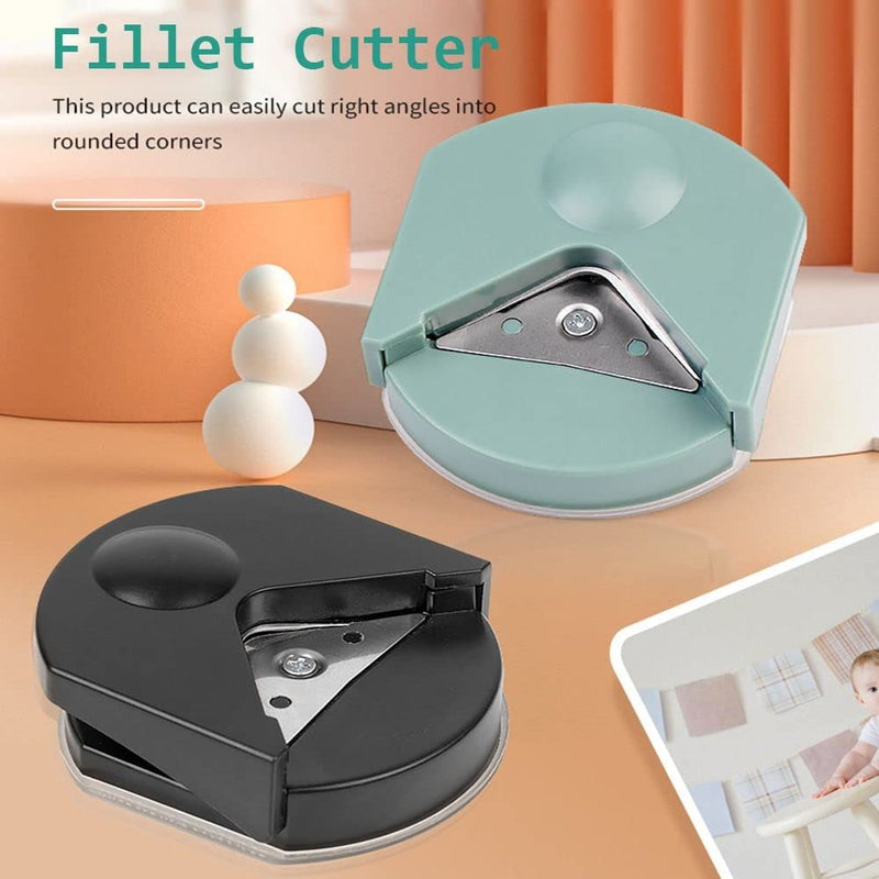 Andy's Orchids R4 Corner Rounder, Mini Fillet Cutter, Corner Rounder Paper Punch, Card Photo Cutter, Machine Paper Trimmer, DIY Craft Scrapbooking Tools Office & School Supplies Black