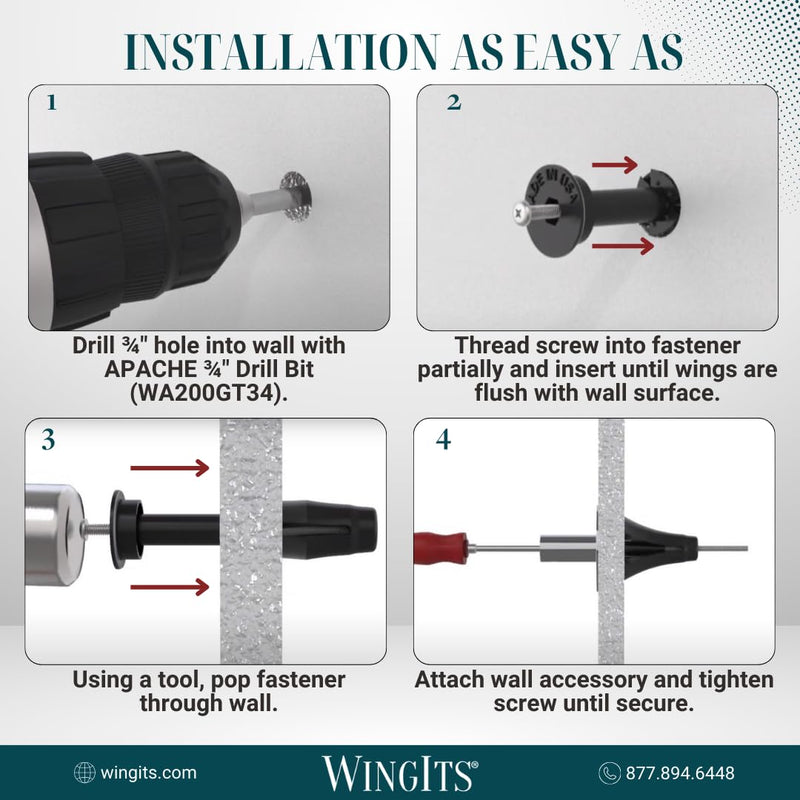 WingIts RC-MAW35-6 Master Anchor for Drywall