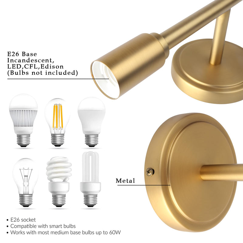 Phansthy 2 Light Bathroom Wall Sconce Antique Bronze Dual Light Indoor Industrial Wall Light Fixture for Hallway Kitchen Restaurant (Antique)