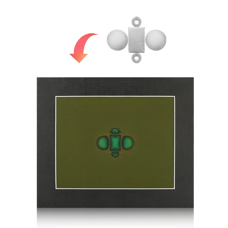 Magnetic Field Viewing Film 6"x4", Magnetic Flux Display, Magnet Pattern Detector, Scientific Project Teaching, Reusable and Automatic Recovery - Olive 6"x4"